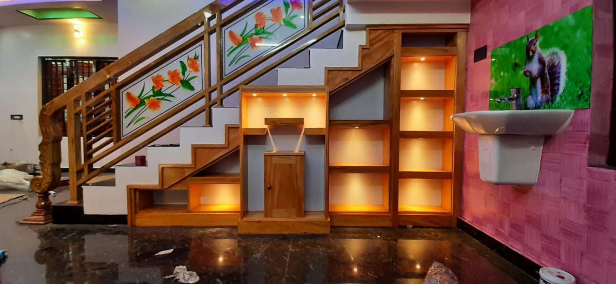 Lighting, Staircase, Storage, Bathroom Designs by Interior Designer KUMAR G S, Thiruvananthapuram | Kolo