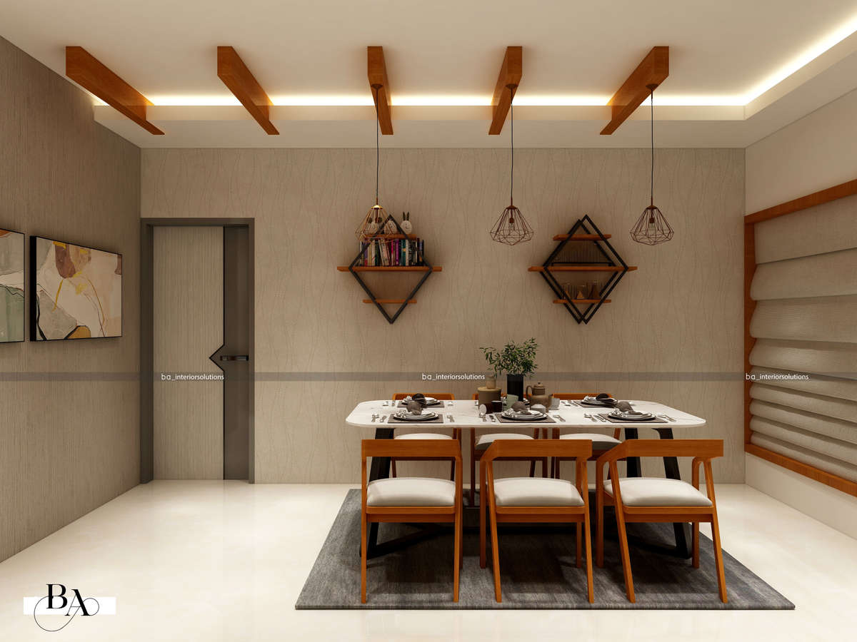 Dining, Furniture, Table Designs by Interior Designer Ibrahim Badusha, Thrissur | Kolo