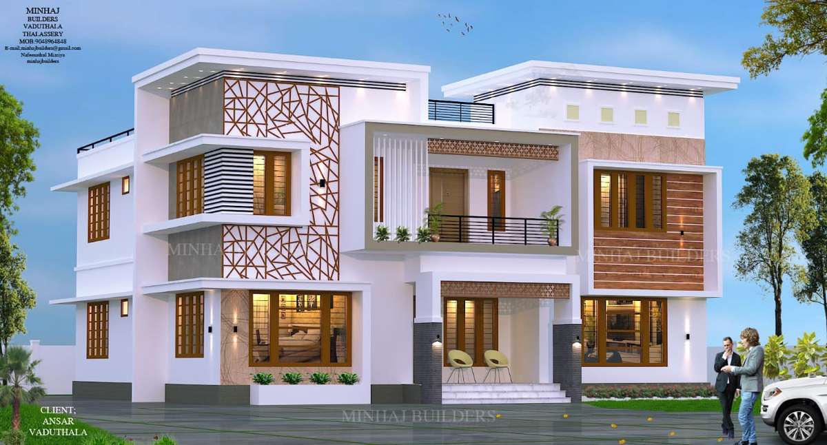 Designs by Civil Engineer Dr NAFEESATHUL MIZRIYA MINHAJ BUILDERS, Thrissur | Kolo
