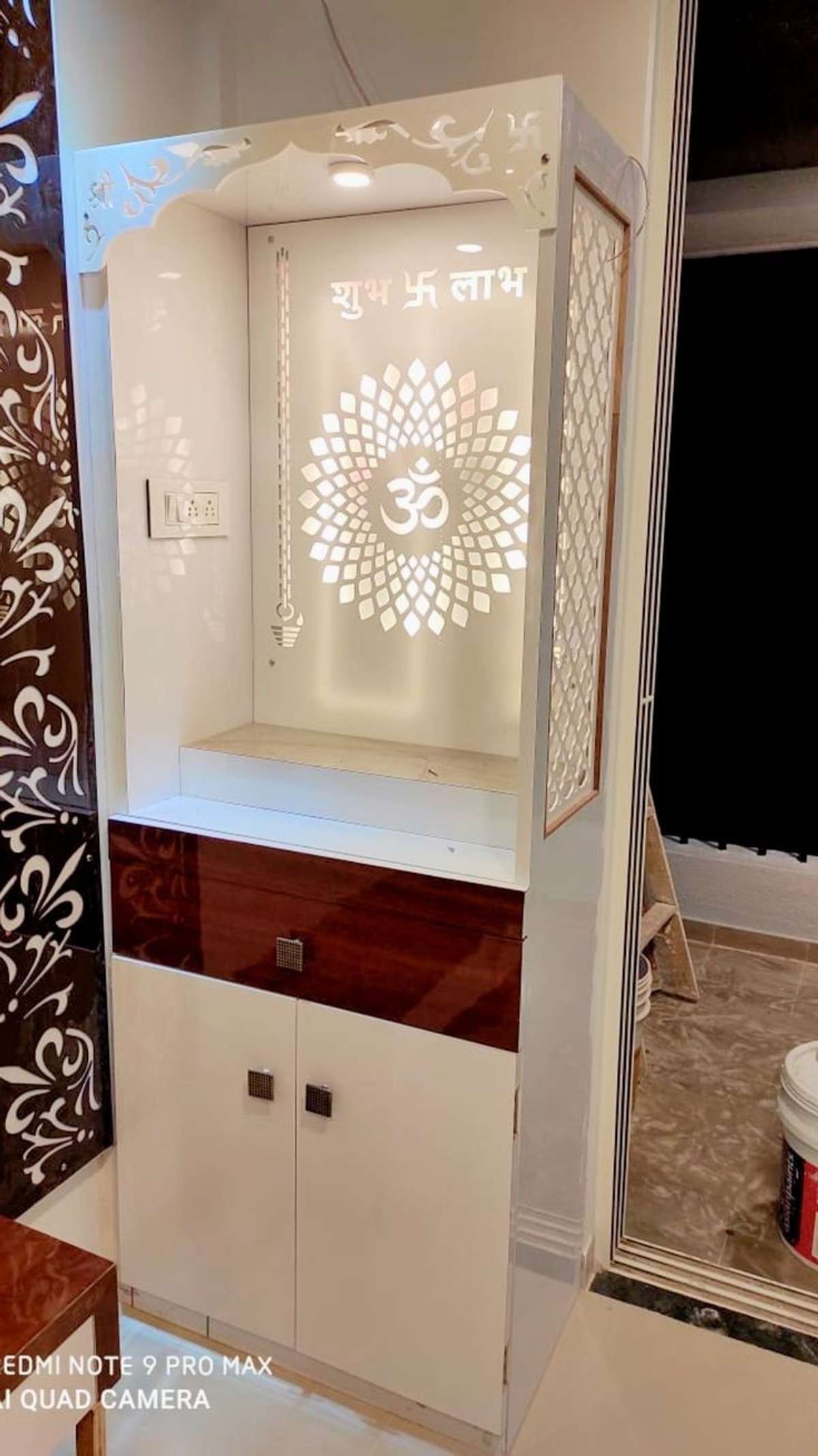 Prayer Room, Storage Designs by Carpenter Suaib Saifi, Ghaziabad | Kolo