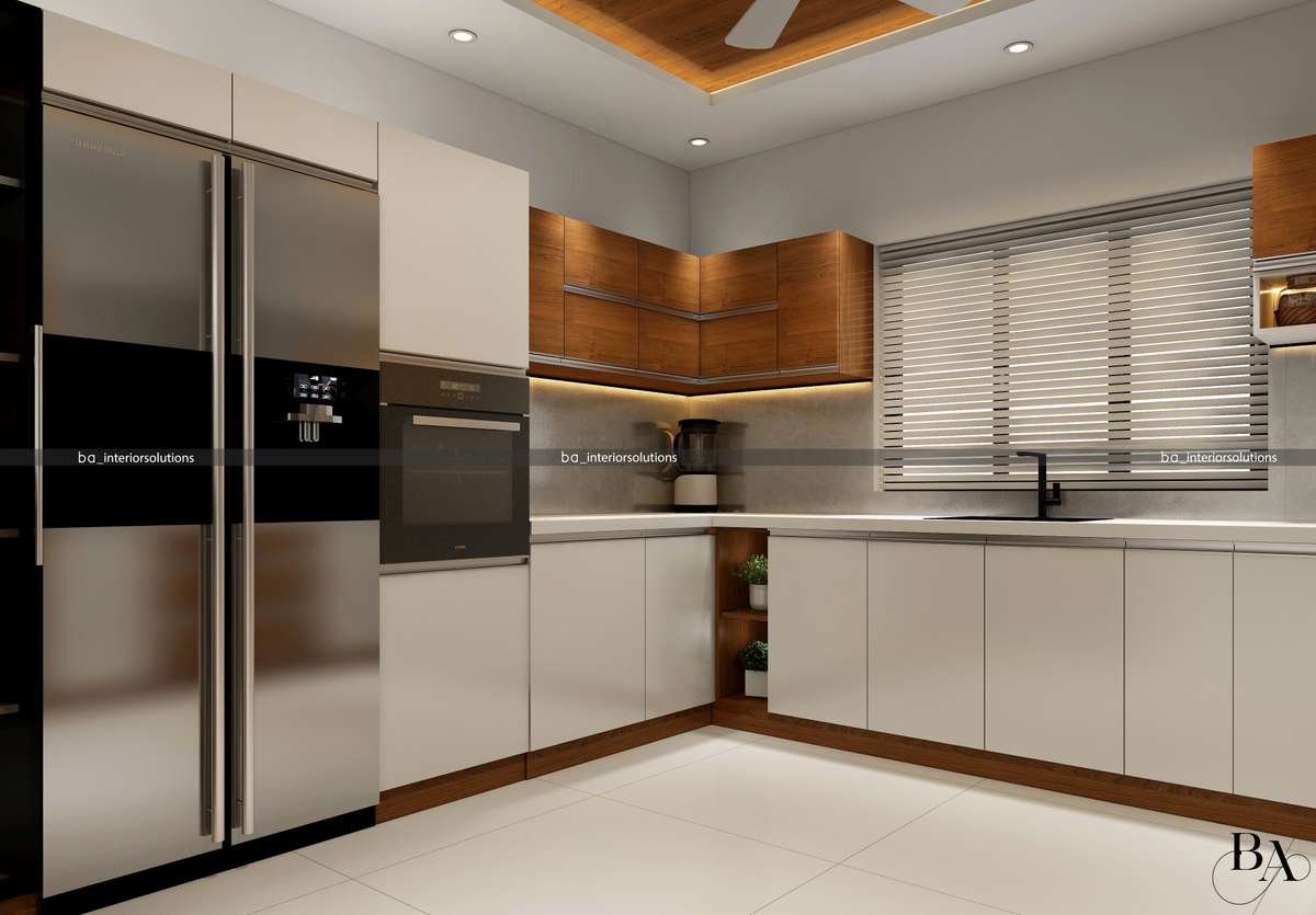 Kitchen, Storage, Window Designs by Interior Designer Ibrahim Badusha, Thrissur | Kolo