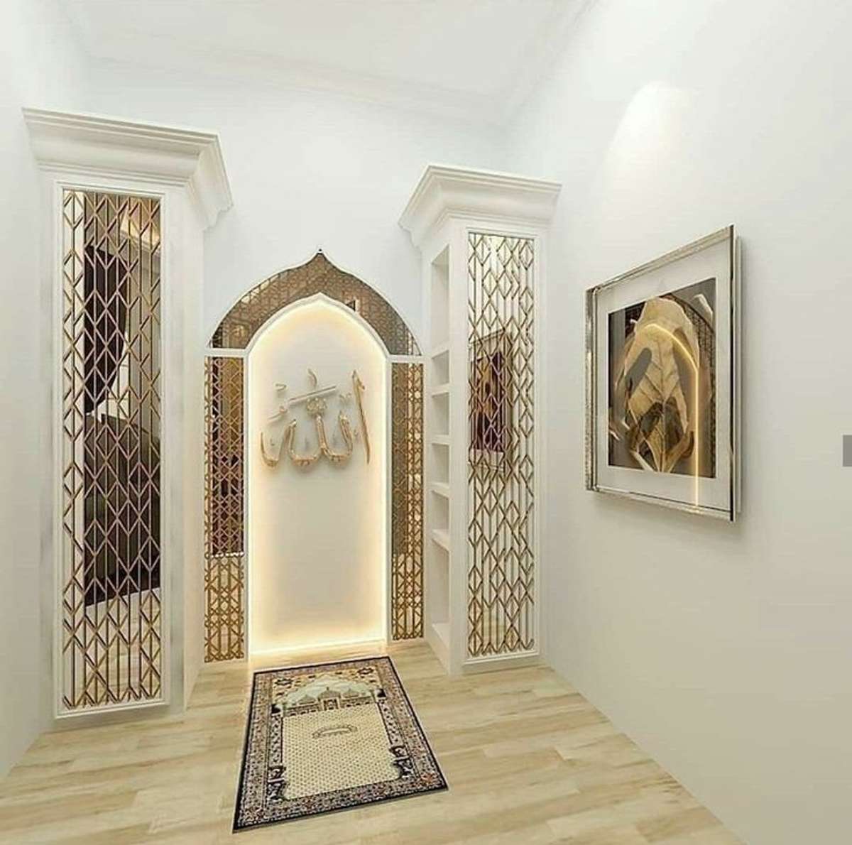 Prayer Room, Storage Designs by Carpenter Kerala Carpenters, Ernakulam | Kolo