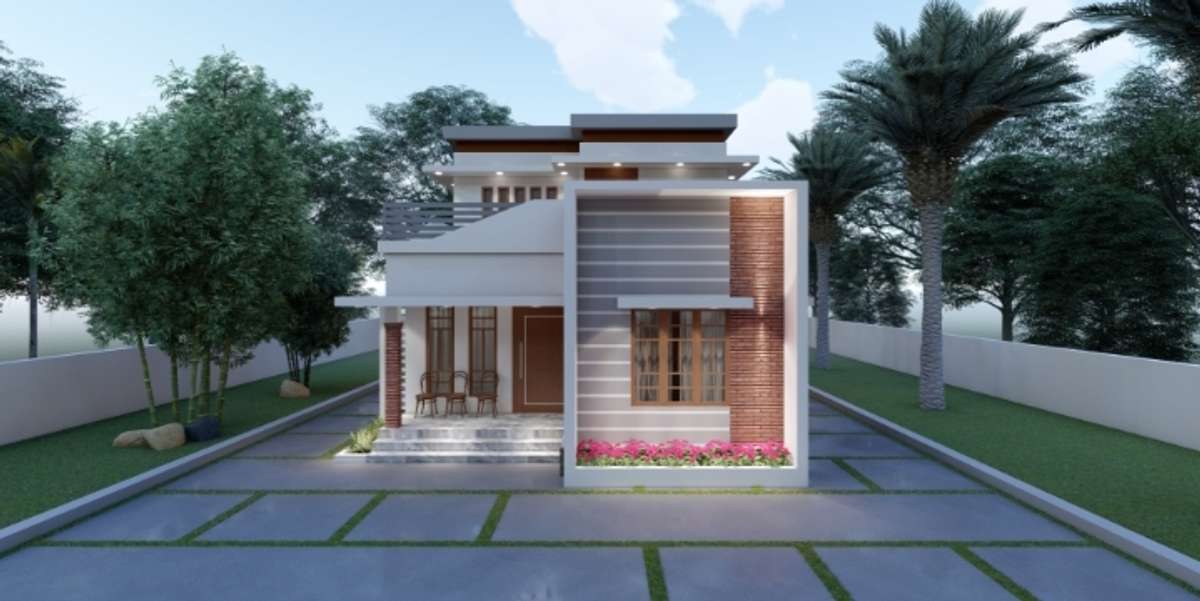 Exterior, Lighting Designs by Civil Engineer Prajeesha Sreekumar, Thrissur | Kolo