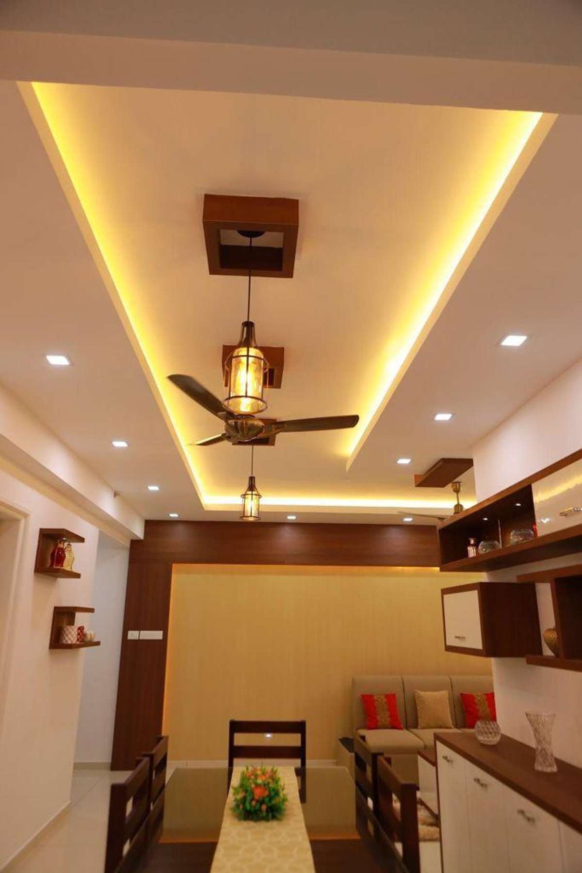 Lighting, Ceiling, Dining, Furniture, Table Designs by Architect Ar anulashin, Malappuram | Kolo