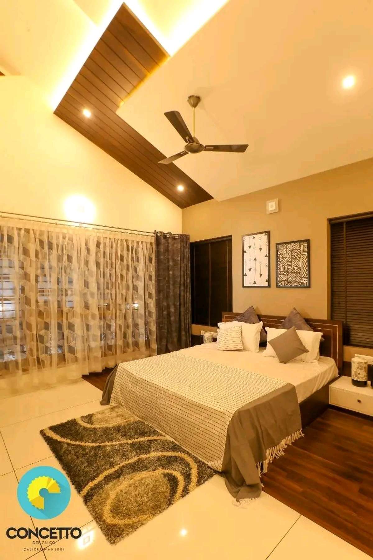 Ceiling, Furniture, Lighting, Storage, Bedroom Designs by Architect Concetto Design Co, Kozhikode | Kolo