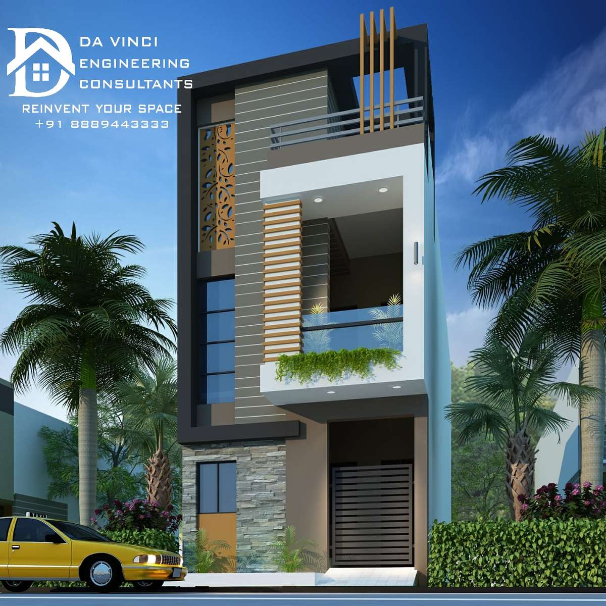 Designs by 3D & CAD Da Vinci House ELEVATION  INTERIOR, Indore | Kolo
