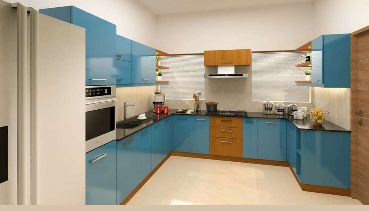 Kitchen, Storage Designs by Contractor girish kumar, Ernakulam | Kolo
