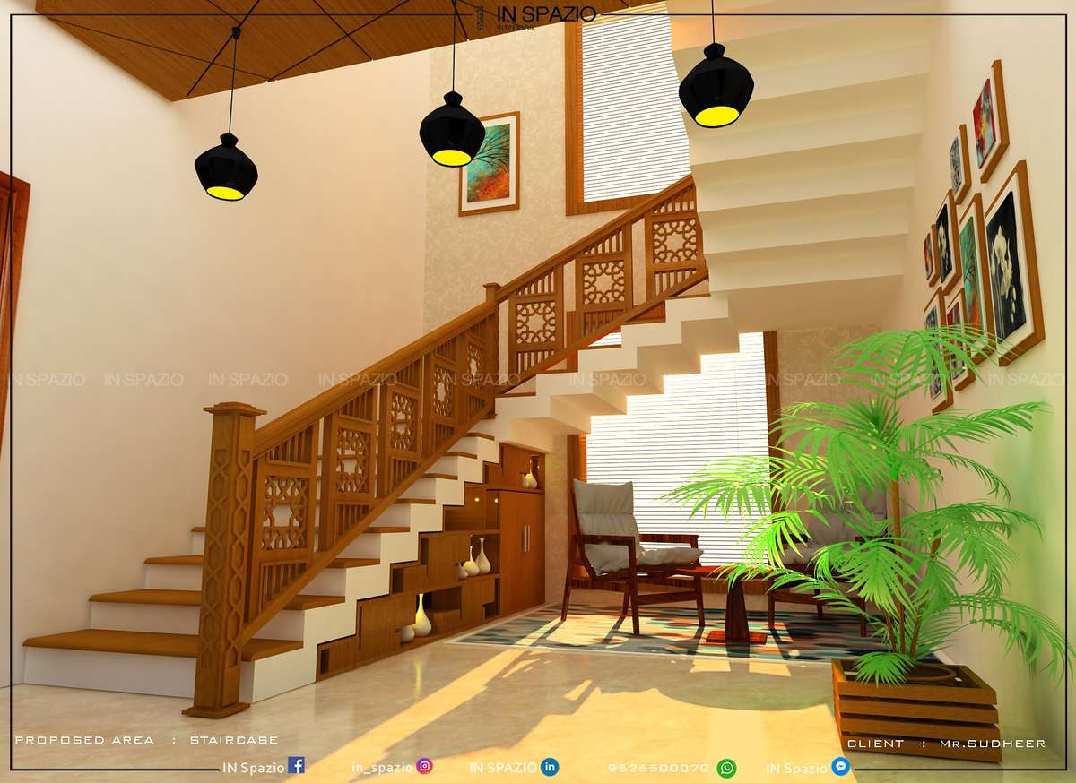 Living, Furniture, Staircase, Home Decor Designs by Interior Designer Rahul c, Malappuram | Kolo