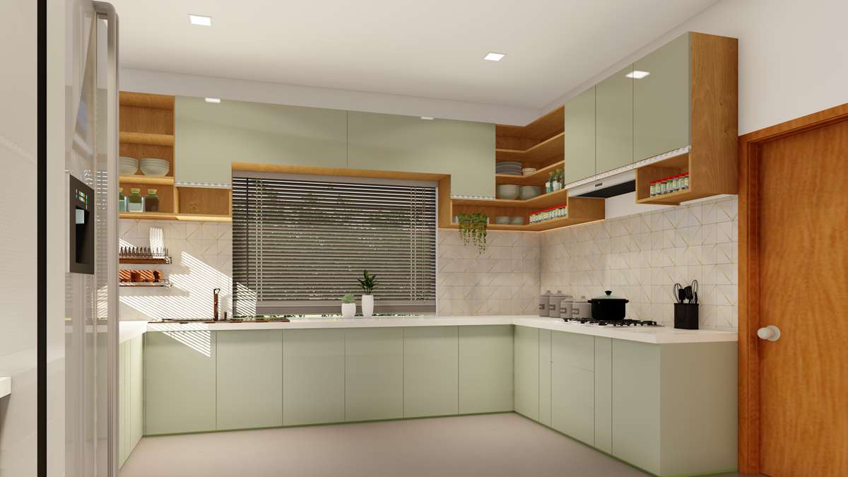 Kitchen, Storage Designs by Architect Fathima Hashim, Kannur | Kolo