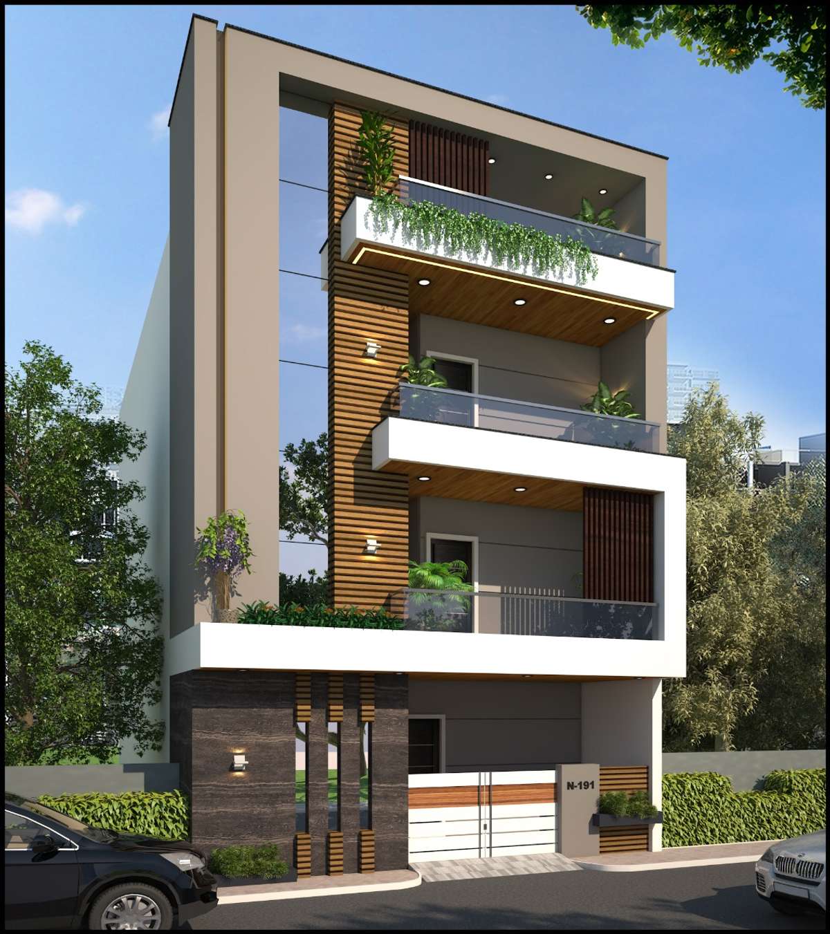 Exterior, Lighting Designs by Interior Designer समर्पित पटेल, Indore | Kolo