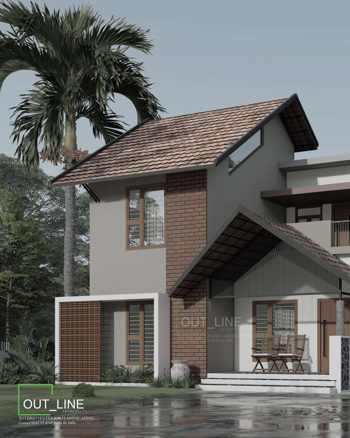 Designs by 3D & CAD outline architects, Kozhikode | Kolo