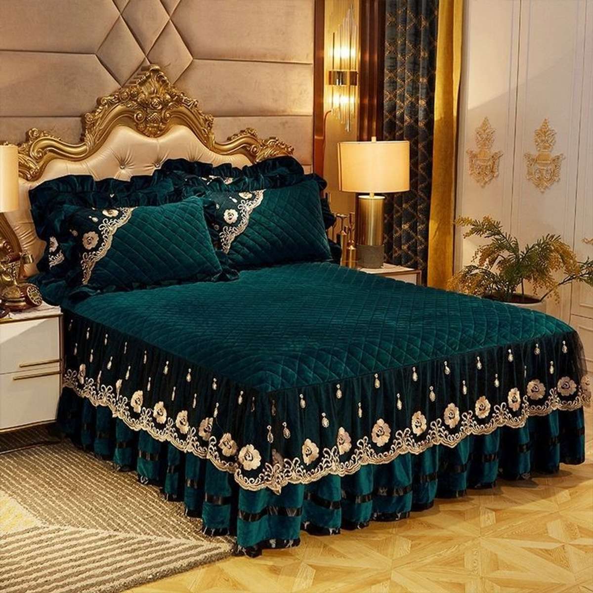 Bedroom, Furniture, Lighting, Wall Designs by Interior Designer rainbow Interior S, Kozhikode | Kolo