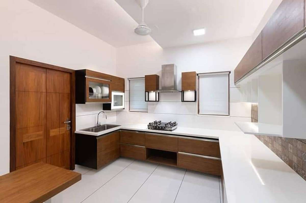 Kitchen, Storage Designs by Architect Aleena Architects and Engineers, Alappuzha | Kolo