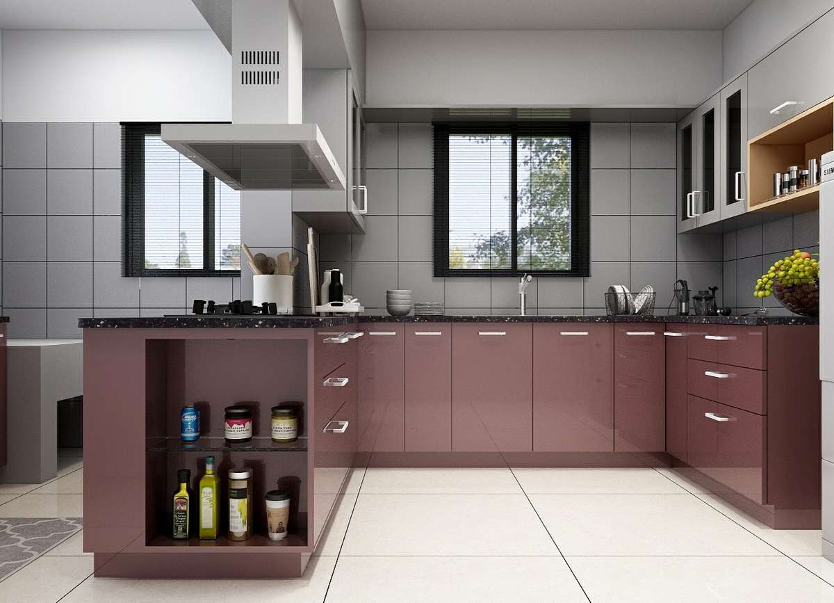 Kitchen, Storage Designs by 3D & CAD Baiju TK, Thiruvananthapuram | Kolo