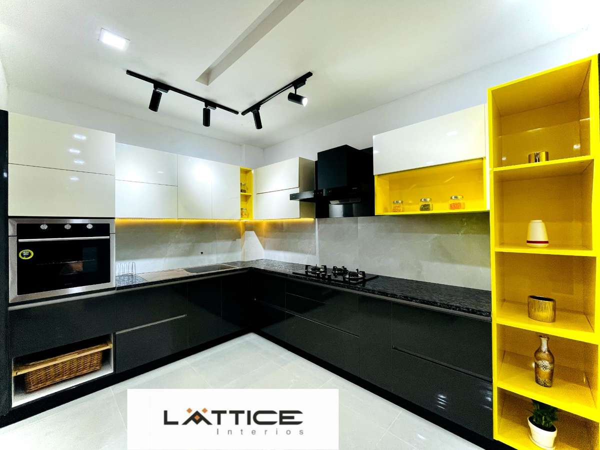 Kitchen, Lighting, Storage Designs by Interior Designer LATTICE Interiors, Ernakulam | Kolo