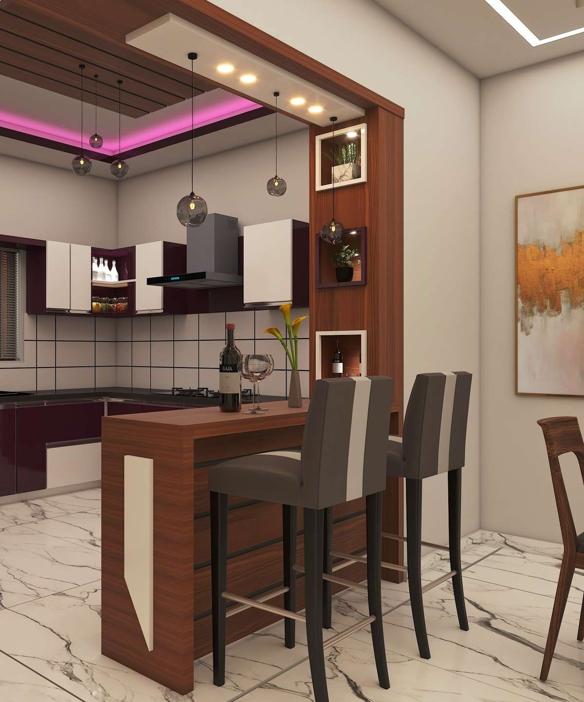 Lighting, Kitchen, Furniture, Storage, Ceiling Designs by Interior ...