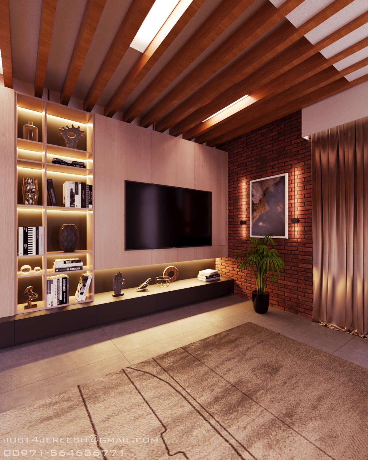 Ceiling, Lighting, Living, Storage, Home Decor Designs by Interior Designer Jareesh cheruvott, Kozhikode | Kolo