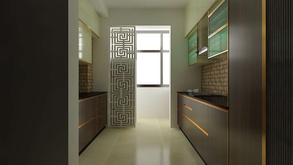 Lighting, Kitchen, Storage Designs by Interior Designer M Dot Interior, Gautam Buddh Nagar | Kolo
