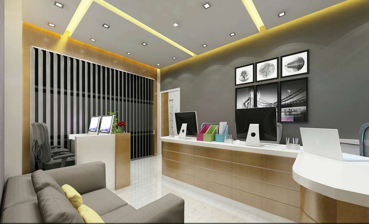 Ceiling, Lighting, Living, Furniture, Wall, Storage Designs by Interior Designer Manoj B Thomas, Kollam | Kolo