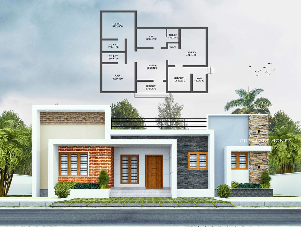 Designs by 3D & CAD Green Arc Homes, Thrissur | Kolo