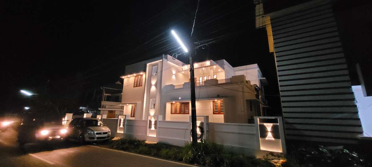 Exterior, Lighting Designs by Civil Engineer Praise Mjoy, Thrissur | Kolo