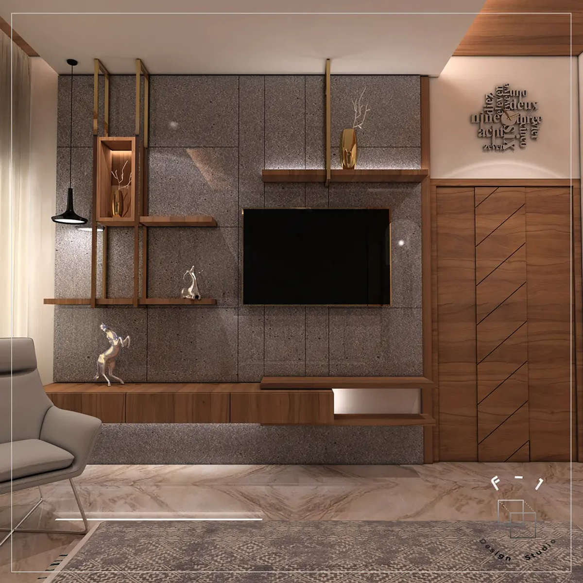 Lighting, Living, Storage Designs by Interior Designer Id Yogi Jangid, Jaipur | Kolo