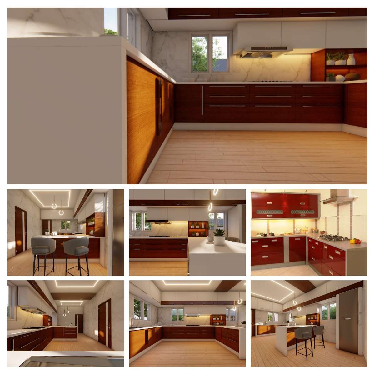 Designs by Contractor Global Housing, Thrissur | Kolo