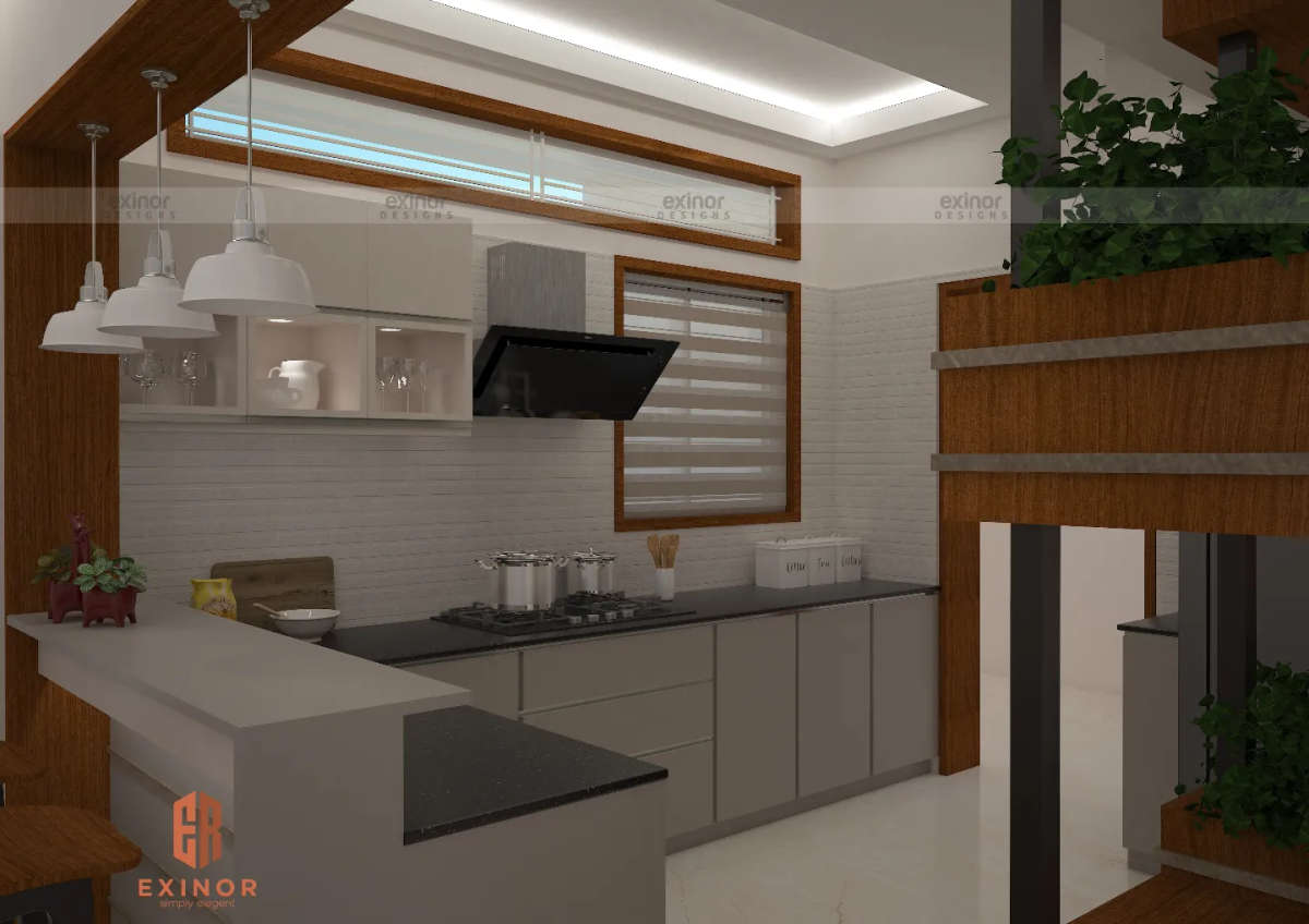 Kitchen, Storage, Furniture Designs by Civil Engineer EXINOR DESIGNS, Thiruvananthapuram | Kolo