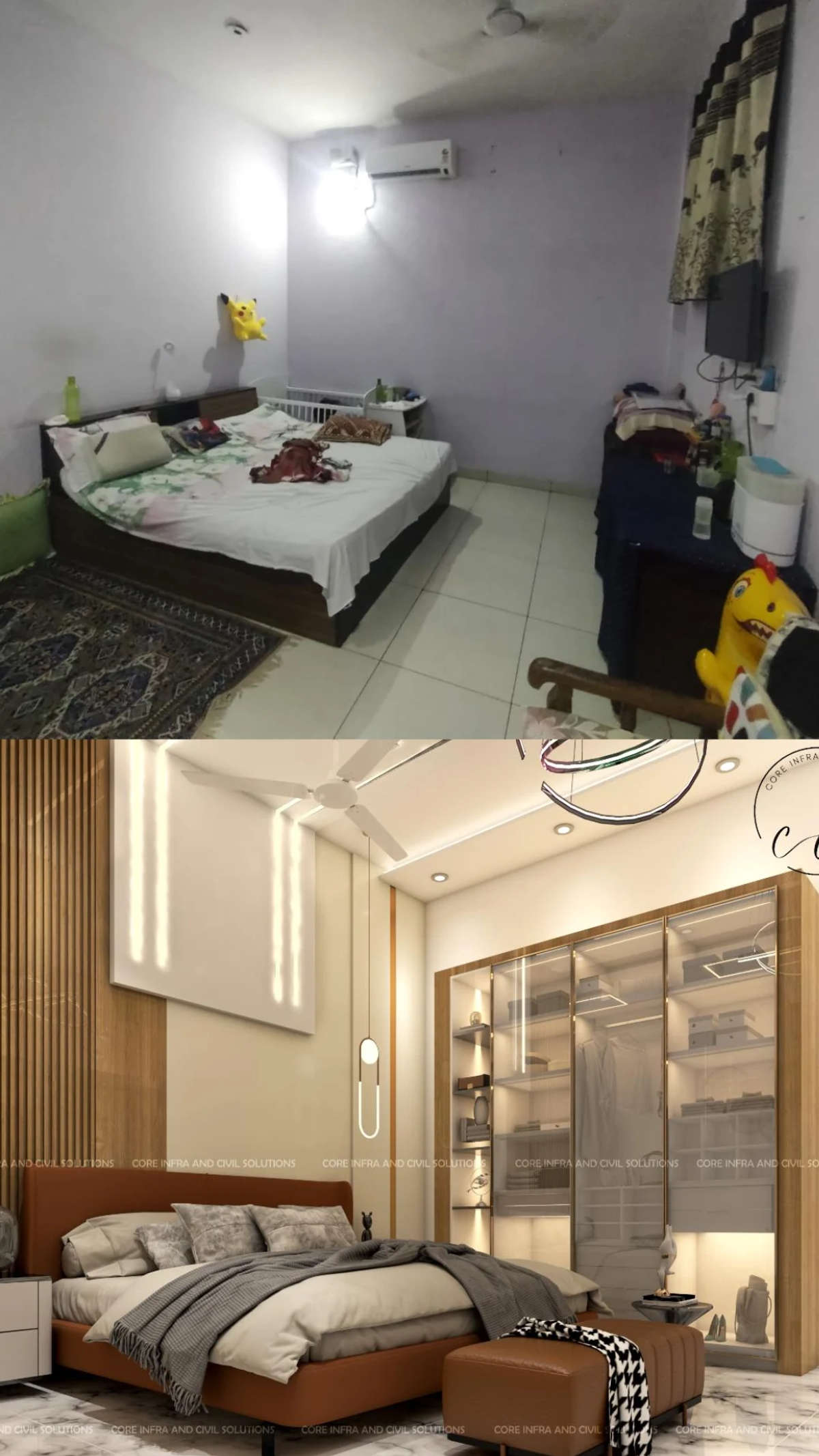 Furniture, Lighting, Storage, Bedroom Designs by Civil Engineer Shubham Kushwah, Indore | Kolo