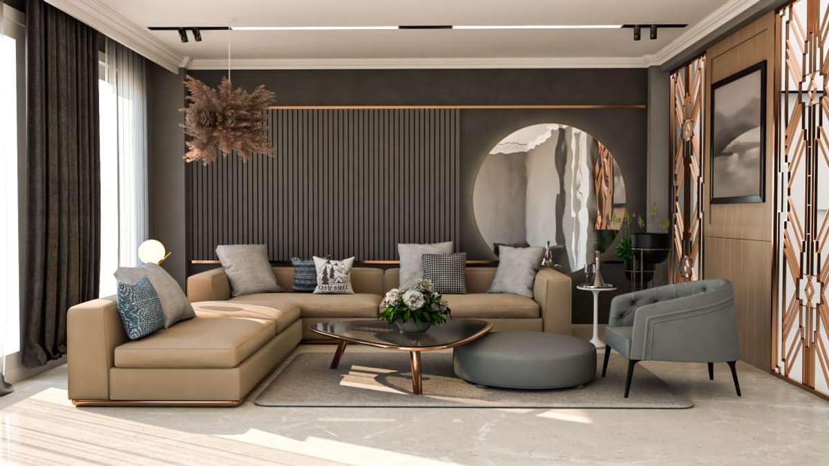 Furniture, Living, Table, Wall, Home Decor Designs by Architect Omroz Studio, Gurugram | Kolo