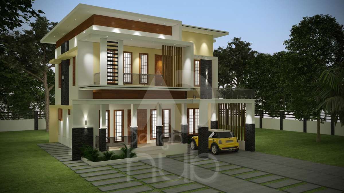 Exterior, Lighting Designs by 3D & CAD ad design hub 7677711777, Kannur | Kolo