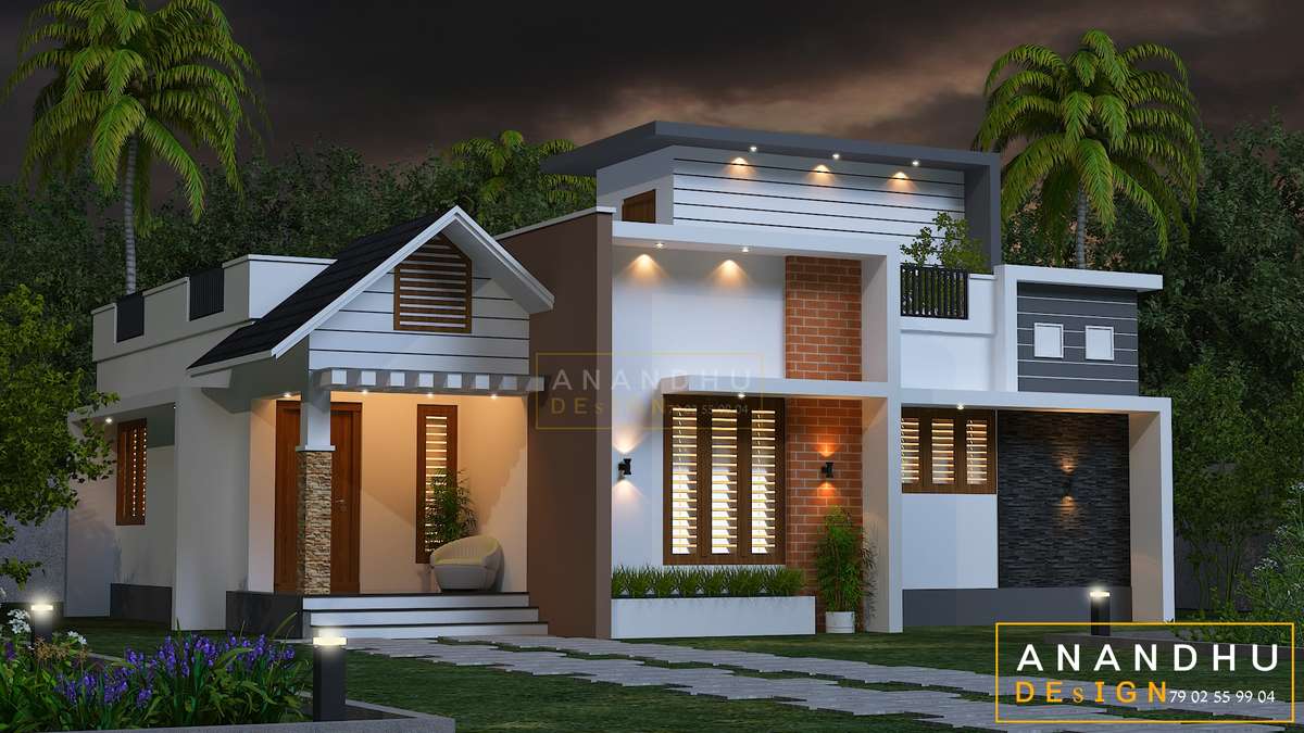 Exterior, Lighting Designs by 3D & CAD Anandhu Designs, Thrissur ...