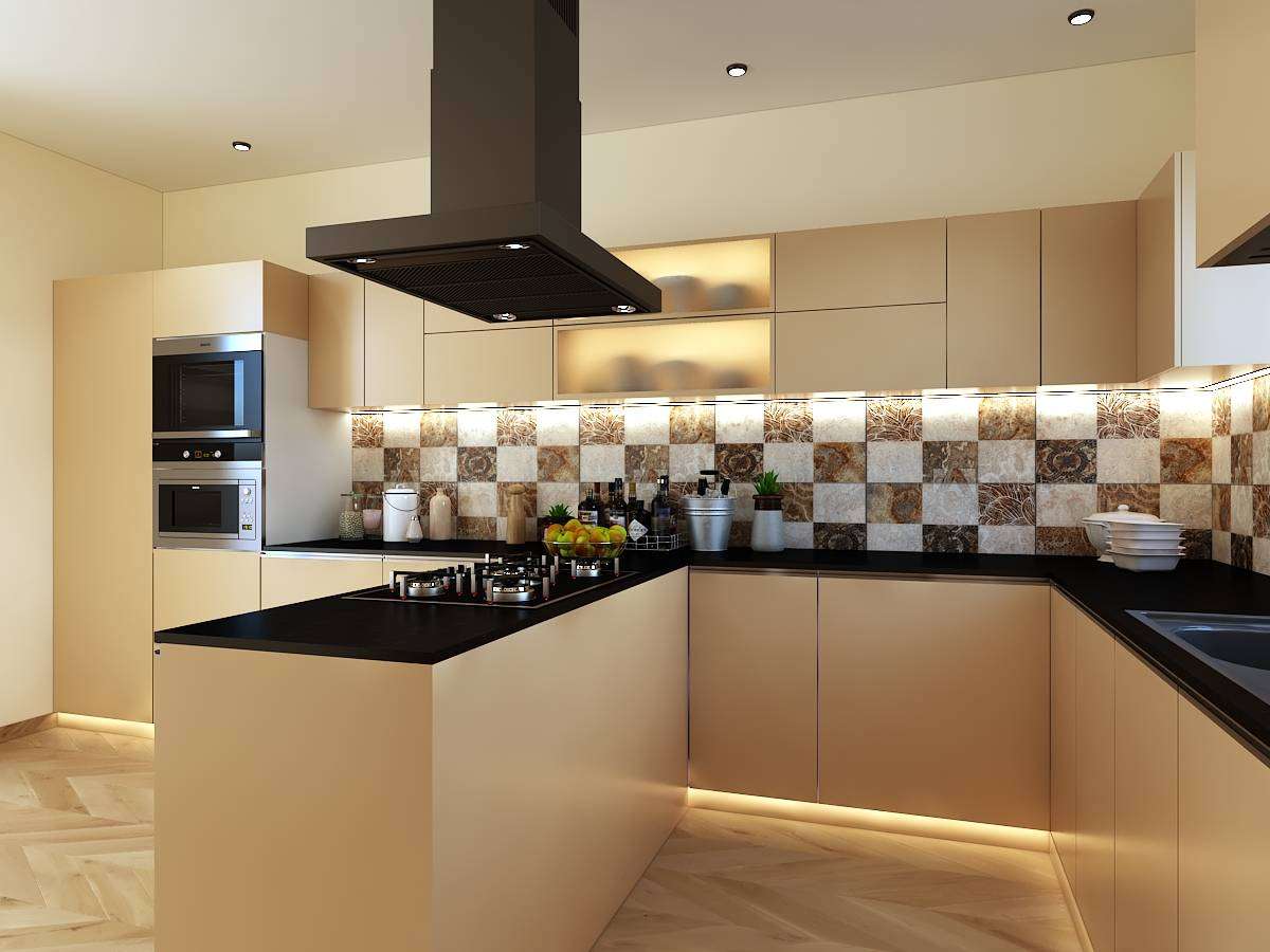 Kitchen, Lighting, Storage Designs by Interior Designer Anil kumar, Gurugram | Kolo