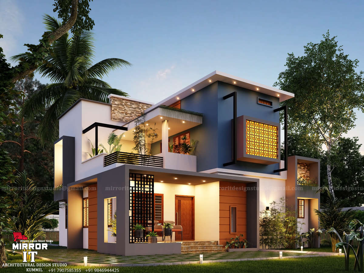 Exterior, Lighting Designs by Architect Akshay Prathap, Thiruvananthapuram | Kolo