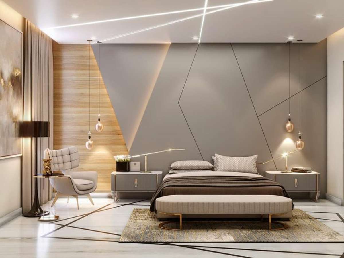 Furniture, Bedroom, Ceiling, Lighting, Storage Designs by Contractor Culture Interior, Delhi | Kolo