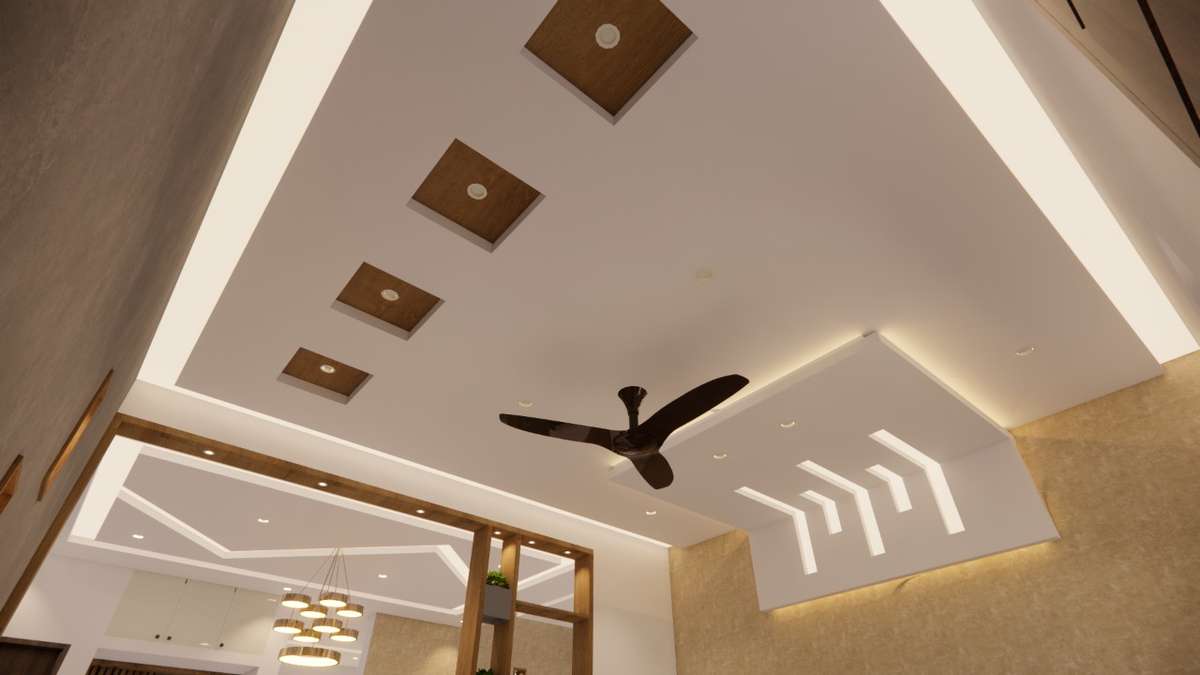 Dining, Lighting, Storage, Door, Wall Designs by Interior Designer rd rd, Kollam | Kolo