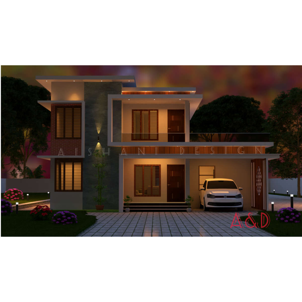 Exterior, Lighting Designs by 3D & CAD Aiswarya K anu, Wayanad | Kolo
