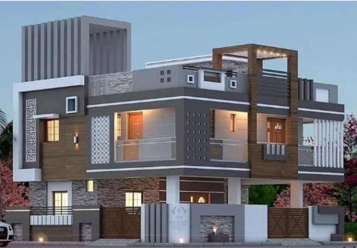 Exterior, Lighting Designs by Contractor balaji construction company, Jaipur | Kolo