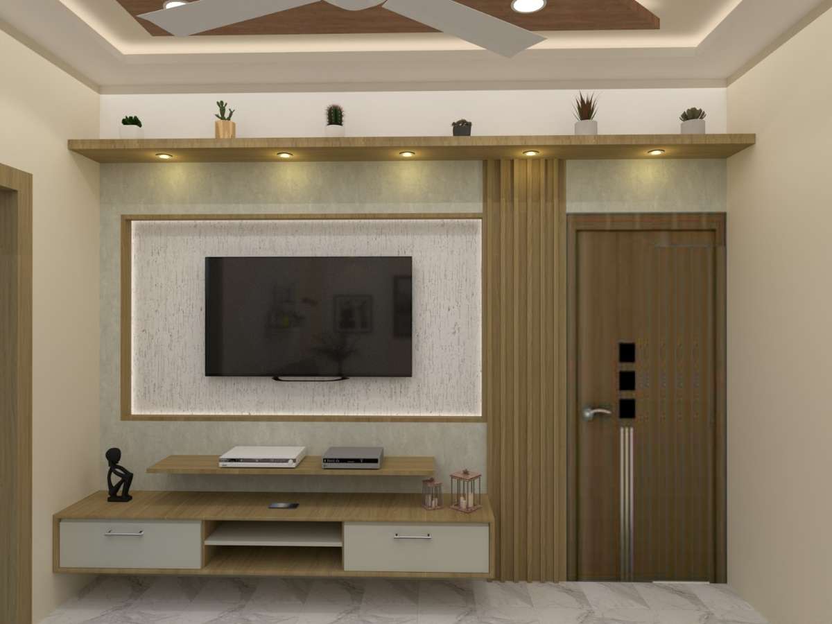 Living, Lighting, Storage Designs by Interior Designer Rajat Ghorse, Indore | Kolo