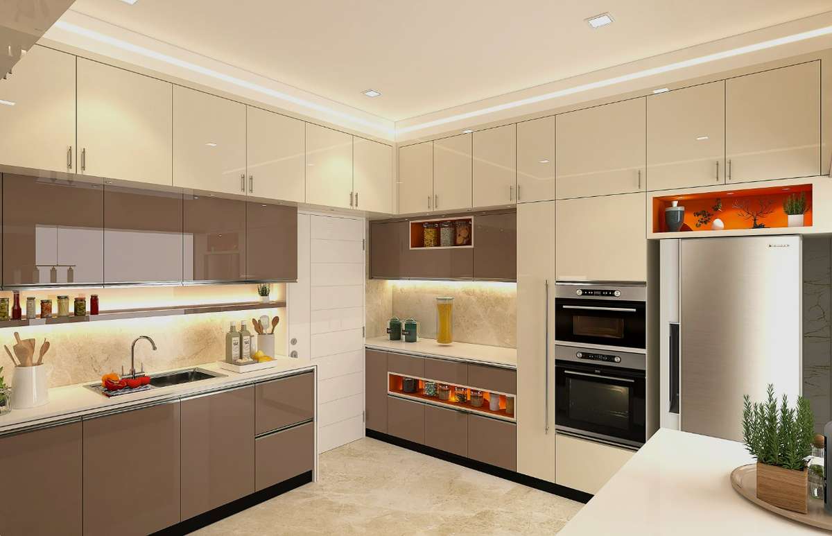 Kitchen, Lighting, Storage Designs by Architect AKHIL Radhakrishnan, Idukki | Kolo
