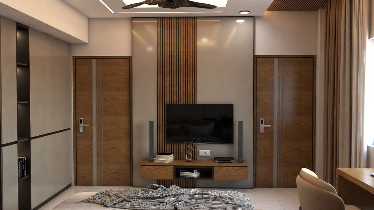 Furniture, Storage, Bedroom, Wall, Window Designs by Architect A3 DESIGN STUDIO, Indore | Kolo