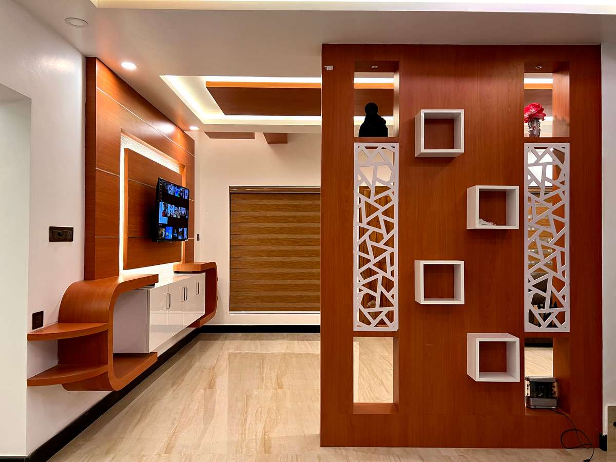 Living, Lighting, Storage Designs by Architect Arun ravi, Alappuzha | Kolo