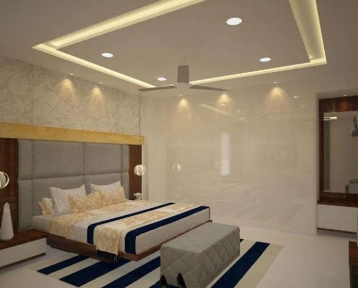 Bedroom, Ceiling, Furniture, Lighting Designs by Contractor Green Lemon    9349255658, Ernakulam | Kolo