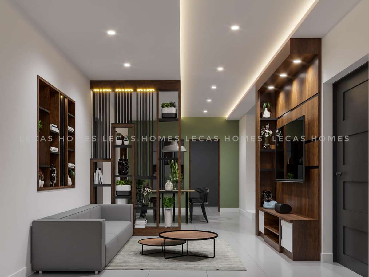 Ceiling, Furniture, Lighting, Living, Storage Designs by Interior Designer Samil Rahim, Ernakulam | Kolo