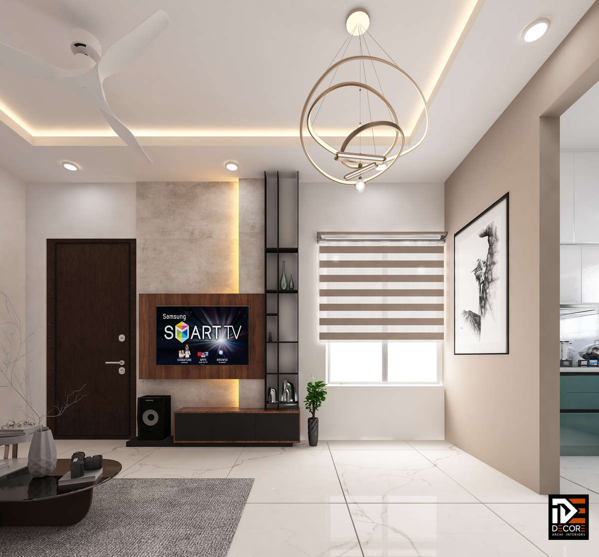 Lighting, Living, Storage, Door, Home Decor Designs by Interior Designer junaizmk mk, Malappuram | Kolo