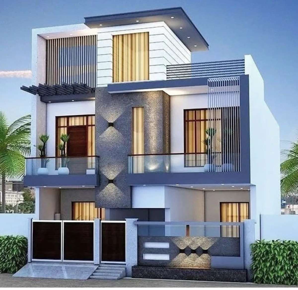 Exterior, Lighting Designs by Civil Engineer S👷 R 👷, Dewas | Kolo