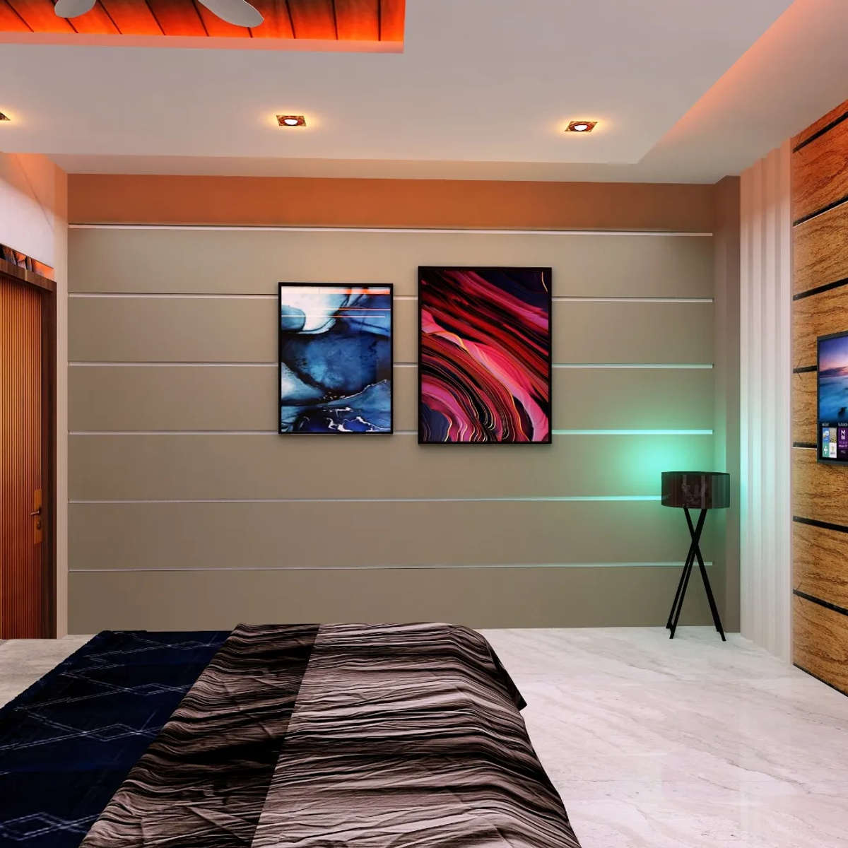 Ceiling, Furniture, Bedroom Designs by Civil Engineer Er Sonam soni, Indore | Kolo