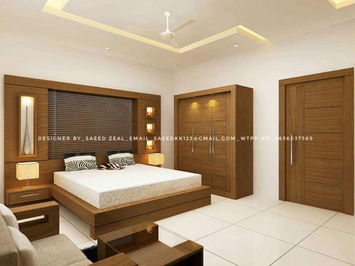 Bedroom, Furniture, Storage, Lighting Designs by Interior Designer saeed zeal, Kozhikode | Kolo