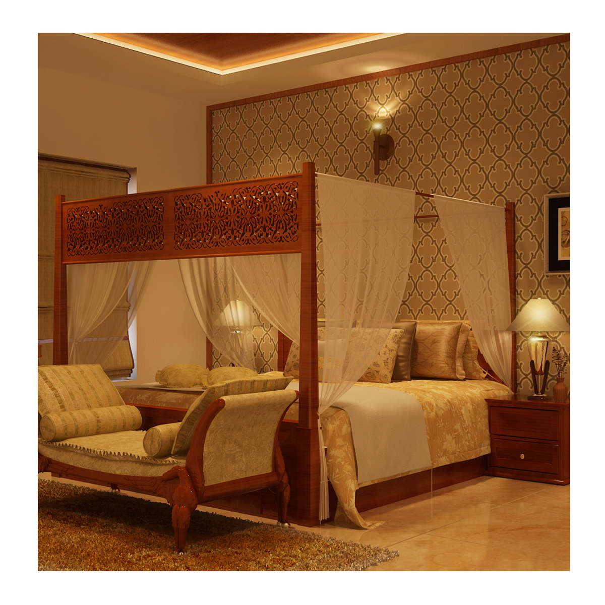 Bedroom, Furniture, Lighting, Storage, Wall Designs by Architect Dedeev Vijayan, Kozhikode | Kolo