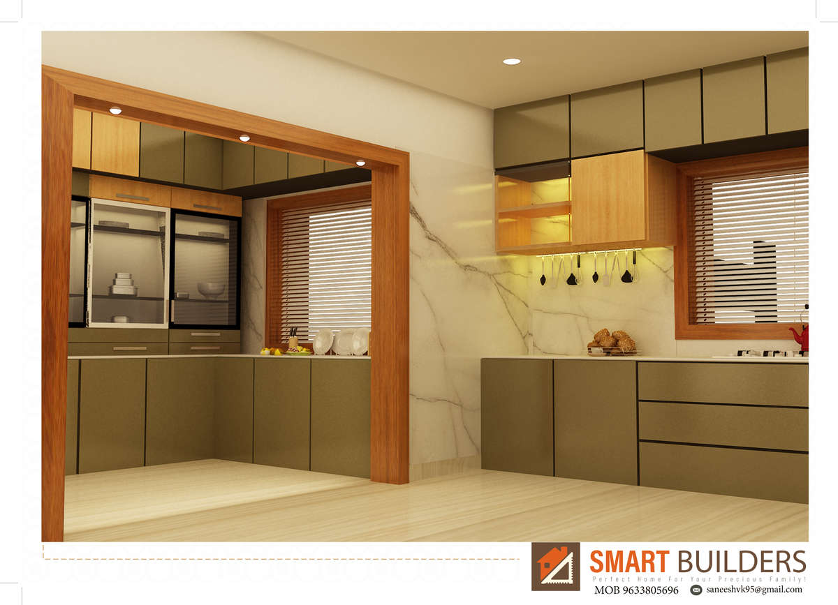 Kitchen, Lighting, Storage Designs by Architect ??????????????? vk vk, Kannur Kolo